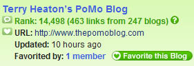 Technorati's rankings for The Pomo Blog