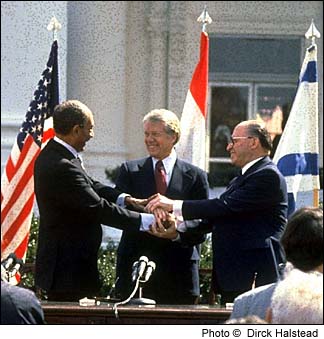 President Carter and Mideast Peace ceremony