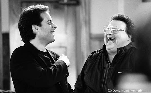 Jerry Seinfeld and Wayne Knight - Photo by David Hume Kennerly