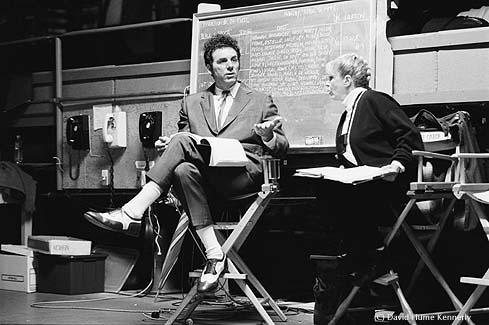 Michael Richards with his dialogue coach - Photo by David Hume Kennerly