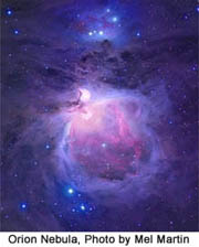 Orion Nebula, by Mel Martin