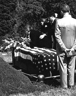 Robert Capa's Funeral - Photo by Dirck Halstead